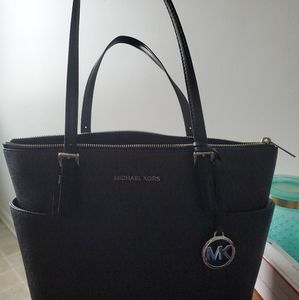 Michael Kors Purse - Black and Silver